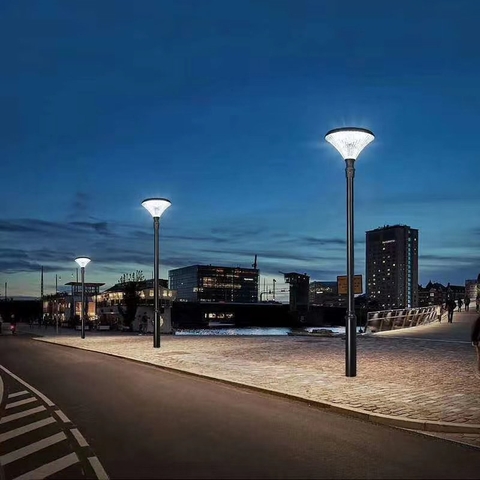 Đèn Đường Sân Vườn Năng Lượng Mặt Trời ZG-GGD003 ZALAA cho cột cao 2-4m