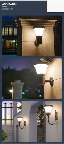 Đèn Gắn Cửa Cột Ngoài Trời Năng Lượng Mặt Trời ZG-BD2106-1 ZALAA Garden Lights