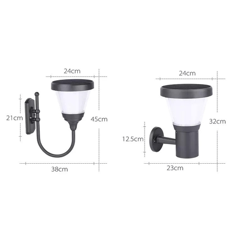 Đèn Gắn Cửa Cột Ngoài Trời Năng Lượng Mặt Trời ZG-BD2106-1 ZALAA Garden Lights