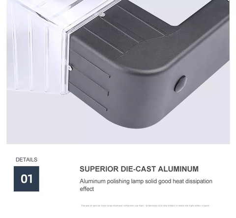 Đèn Tường Sân Vườn Năng Lượng Mặt Trời ZG-BD6001 ZALAA Garden Lights