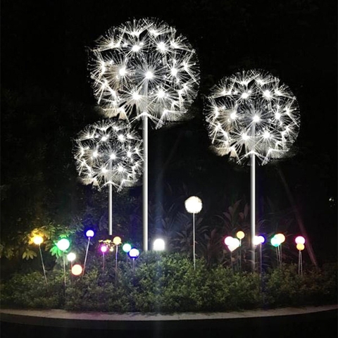 Đèn LED Bông hoa Bồ Công Anh Dandelion đường kính 1.5m, nhiều màu RGB - Giải pháp chiếu sáng cảnh quan kiểu mới