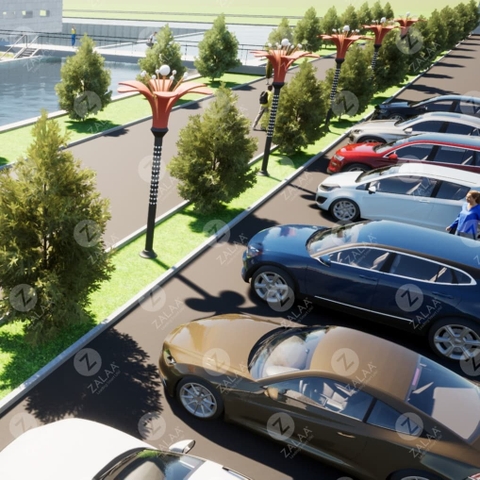 Đèn LED Cảnh Quan Kiểu Bông Hoa 6 Cánh Cho Dự Án Chỉnh Trang Chiếu Sáng Đô Thị, Thành Phố, Trung Tâm