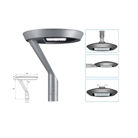 Đèn LED Chiếu Sáng Đường Công Viên, Khu Đô Thị Mới ZAT-1041 20-80W H3-6M ZALAA