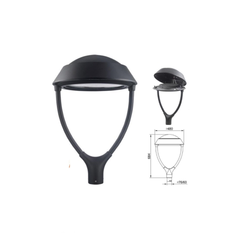 Đầu Cột Đèn Chiếu Sáng Công Viên, Khu Đô Thị Mới ZAT-1047 30-120W H3-6M ZALAA