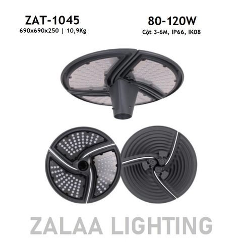 Đầu Cột Đèn Chiếu Sáng Công Viên, Khu Đô Thị Mới ZAT-1045 80-120W H3-6M ZALAA