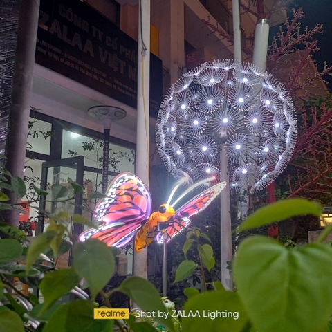 Đèn LED Dandelion Bông Hoa Bồ Công Anh D1m, Ánh sáng đổi màu RGB, Giải pháp chiếu sáng cảnh quan kiểu mới