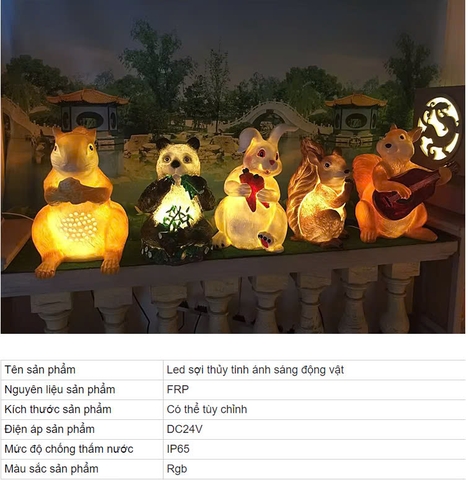 Đèn LED Fiberglass Sợi Thủy Tinh Nhựa họa tiết 3D Đàn Chim Hồng Hạc Flamingos phát sáng Zalaa dành cho Dự án Vườn Ánh Sáng