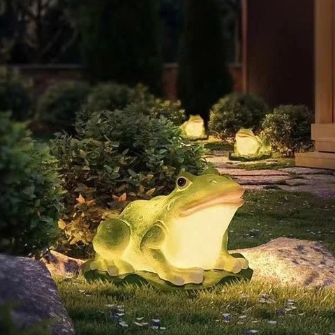Đèn LED Fiberglass Sợi Thủy Tinh Nhựa tạo hình 3D Con Ếch Frog phát sáng Zalaa dành cho Dự án Vườn Ánh Sáng