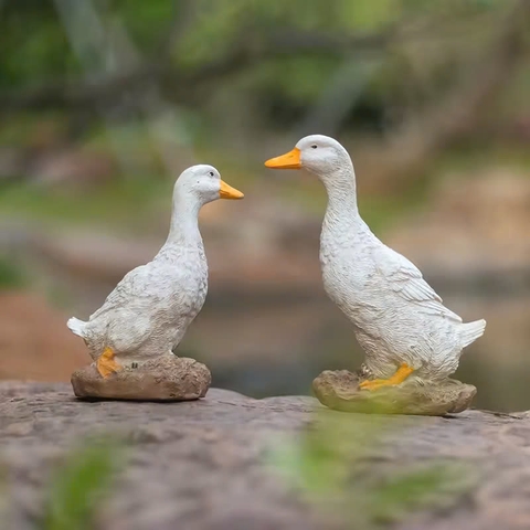 Đèn LED Fiberglass Sợi Thủy Tinh Nhựa tạo hình 3D Đàn Vịt Duck phát sáng Zalaa dành cho Dự án Vườn Ánh Sáng