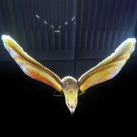 Đèn LED ZALAA Mô Phỏng Chim Đại Bàng Eagle Có Chuyển Động và Âm Thanh cho Cảnh Quan Ngoại Thất