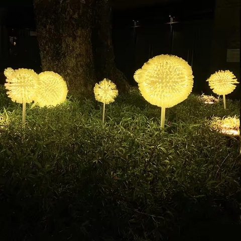 Đèn LED Hoa Bồ Công Anh Dandelion Sợi Quang Nhỏ D30cm-100cm | Báo Giá