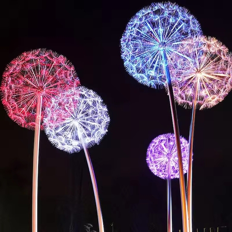 Đèn LED Hoa Bồ Công Anh Dandelion Sợi Quang Lớn D30cm-300cm | Báo Giá