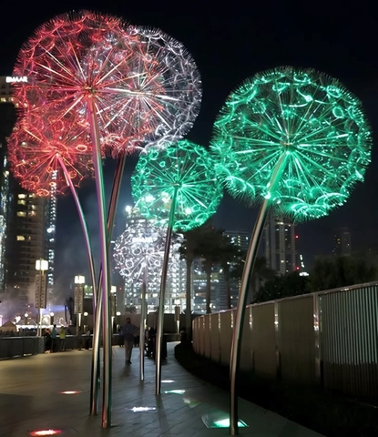 Đèn LED Hoa Bồ Công Anh Dandelion Sợi Quang Lớn D30cm-300cm | Báo Giá