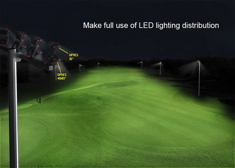Đèn LED Pha Chiếu Sân Golf từ 100W-1000W - ZALAA OEM Theo Yêu Cầu