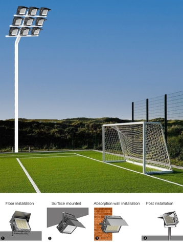 Đèn LED Pha Ghép Module OEM Philip Chiếu Sân Golf Theo Yêu Cầu