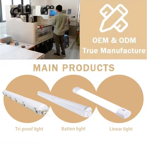 Đèn LED Phòng Sạch dài 0,6m, 1,2m kiểu Tuýp Bán Nguyệt 12W, 18W, 27W, 36W, 54W...ZALAA ZVP