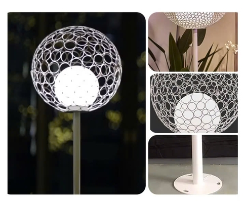 Đèn LED Quả Cầu Hoa Sắt Rỗng Giữa - Bóng Tròn Đôi Đẹp Lạ ZALAA ZSV-Flowers-Iron Chiếu sáng & trang trí cảnh quan