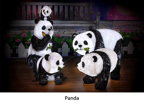 Đèn LED Tạo Hình Điêu Khắc 3D Chim Thiên Nga phát sáng Zalaa dành cho Dự án Vườn Ánh Sáng