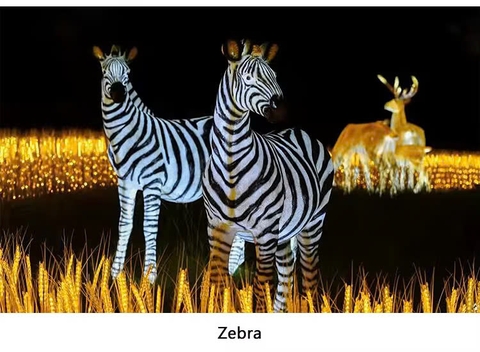 Đèn LED Tạo Hình Điêu Khắc 3D Chim Thiên Nga phát sáng Zalaa dành cho Dự án Vườn Ánh Sáng