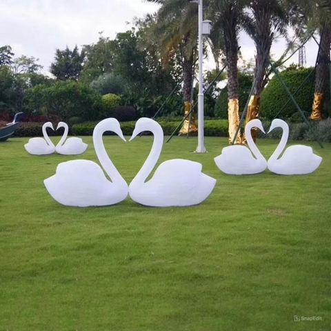 Đèn LED Trang Trí Cảnh Quan hình Con Hạc và Thiên Nga Phát sáng Zalaa cho các Dự án Vườn Ánh Sáng mới