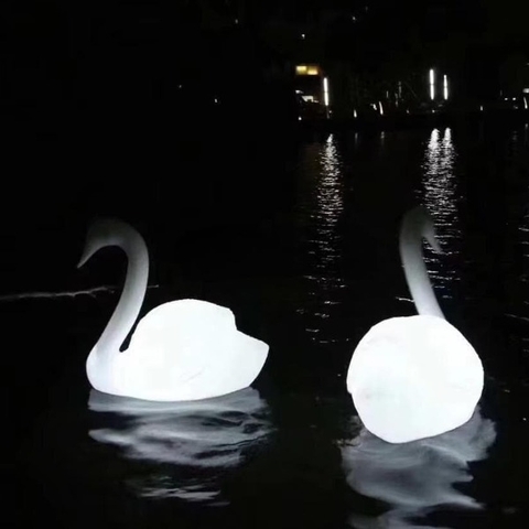 Đèn LED Trang Trí Cảnh Quan hình Con Hạc và Thiên Nga Phát sáng Zalaa cho các Dự án Vườn Ánh Sáng mới