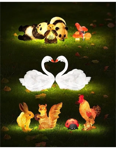 Đèn LED Trang Trí Cảnh Quan hình Con Hạc và Thiên Nga Phát sáng Zalaa cho các Dự án Vườn Ánh Sáng mới