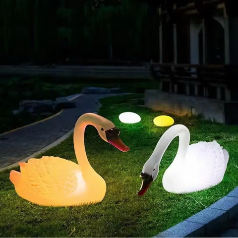 Đèn LED Trang Trí Cảnh Quan hình Con Hạc và Thiên Nga Phát sáng Zalaa cho các Dự án Vườn Ánh Sáng mới