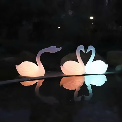 Đèn LED Trang Trí Cảnh Quan hình Con Hạc và Thiên Nga Phát sáng Zalaa cho các Dự án Vườn Ánh Sáng mới