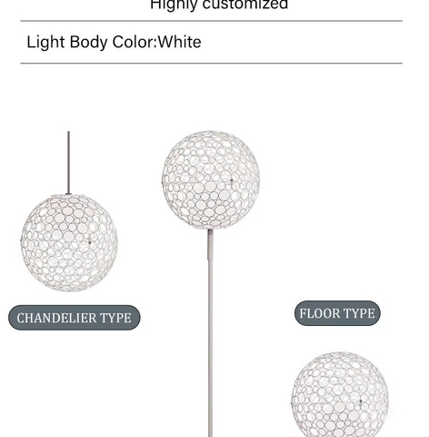 Đèn LED Trang Trí Cảnh Quan kiểu Bông Hoa Sắt rỗng bóng tròn đôi ZALAA ZSV-FlowerIron D40-D100cm, H60-180CM | Báo Giá