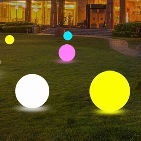 Đèn LED Tròn Kiểu Dáng Quả Bóng, Nhiều màu sắc, Sử dụng trang trí cảnh quan sân vườn ZALAA ZSV-Ball-Lights
