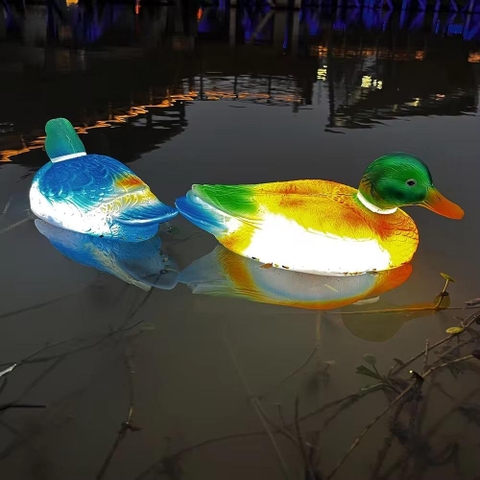 Đèn LED ZALAA Mô Hình Con Vịt Tuyết Simulation Snow Duck Light cho Vườn Ánh Sáng / Light Garden