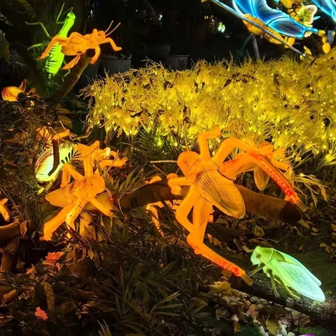 Đèn LED ZALAA Mô Phỏng Châu Chấu Năng Động Cho Vườn Ánh Sáng / Light Garden