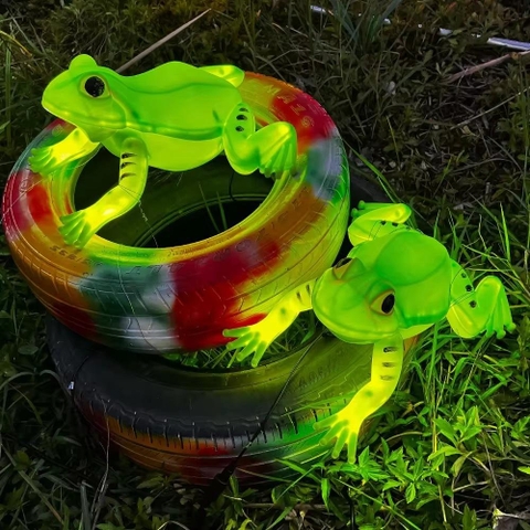 Đèn LED ZALAA Mô Phỏng Hình Con Ếch Frog Năng Động cho Vườn Ánh Sáng / Light Garden