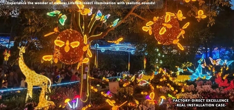 Đèn LED ZALAA Mô Phỏng Hình Tổ Ong Vàng Cho Dự Án Chiếu Sáng Cảnh Quan Sân Vườn