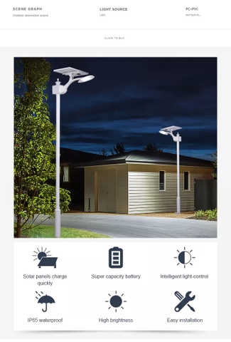 Đèn Năng Lượng Mặt Trời Chiếu Sáng Đường Dẫn Vào Khu Dân Cư, Biệt Thự...Từ 25-40W Zalaa