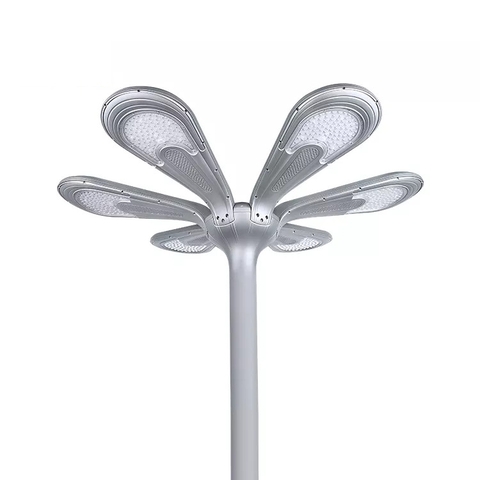 Đèn Công Viên Kiểu Dáng Bông Hoa 6 Cánh Hiện Đại ZG-TYD5005-6 96W ZALAA Solar Garden Cho cột cao 6-10m