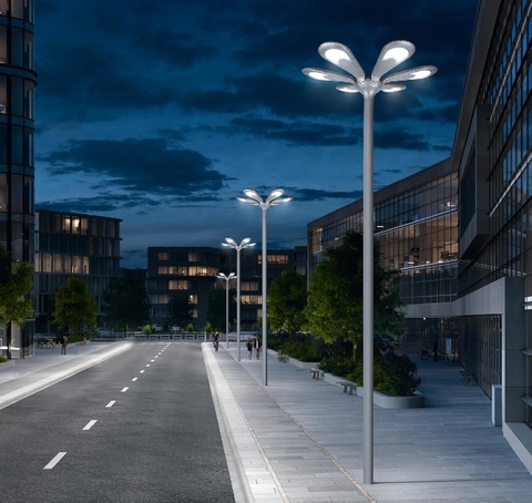 Đèn Năng Lượng Mặt Trời Solar Garden ZG-TYD5005 ZALAA Cho cột cao 6-10m Chiếu sáng đường phố