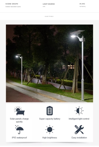 Đèn Năng Lượng Mặt Trời Thắp Sáng Đường Cảnh Quan Sân Vườn Từ 12-24W Zalaa