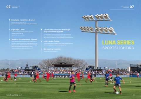 Đèn Sân Thể Thao Hình Tròn Luna ZSG-LUNA 300W đến 800W | Zalaa/Soga Smart Lighting