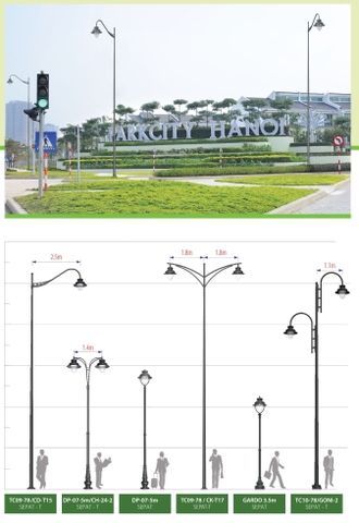 Đầu Đèn Đường LED SEPAT - Chiếu Sáng Đường Phố /Trang Trí Công Viên /Cảnh Quan Sân Vườn cho cột từ 3-10m