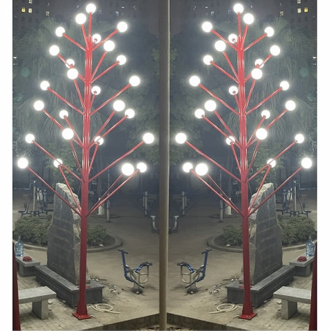 Đèn Trang Trí Cây Thông Lắp Tay Cầu D200 Cao 5m D141/76