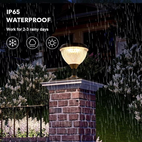 Đèn Trụ Cổng Solar Hiện Đại - Chiếu Sáng Tường Rào Cảnh Quan Sân Vườn Zalaa ZG-ZTD0705