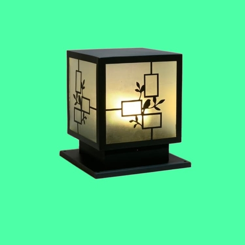 Đèn Trụ Cổng Vuông ZTCV LED-E27 D200, D250, D300, D400... Inox Sơn theo yêu cầu