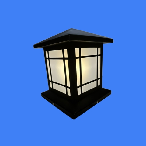 Đèn Trụ Cổng Vuông ZTCV LED-E27 D200, D250, D300, D400... Inox Sơn theo yêu cầu