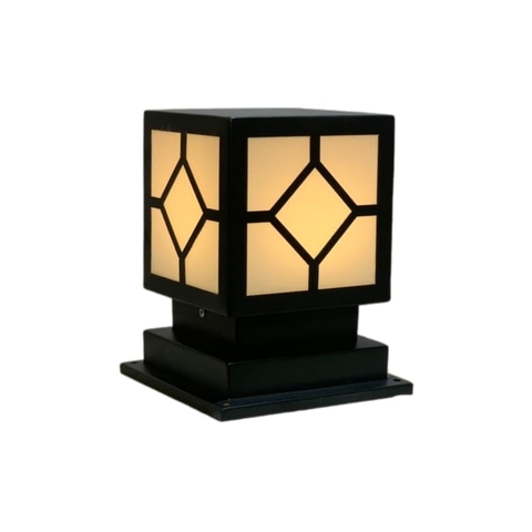 Đèn Trụ Cổng Vuông ZTCV LED-E27 D200, D250, D300, D400... Inox Sơn theo yêu cầu