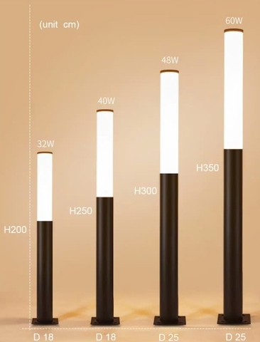 Đèn Trụ Sân Vườn LED Hiện Đại - Giải Pháp Chiếu Sáng Landscape Hoàn Hảo