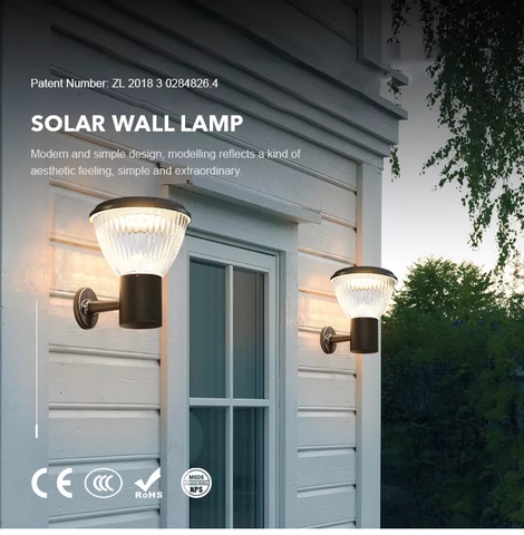 Đèn Tường Ngoại Thất Tòa Nhà Năng Lượng Mặt Trời ZG-BD4001 ZALAA Garden Lights