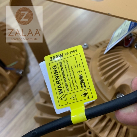 Đèn LED Highbay Nhà Xưởng UFO chống cháy nổ 200W mã ZHB200SMD-CCN ZALAA