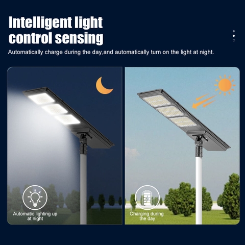 Đèn Đường Năng Lượng Mặt Trời Nguyên Khối ZALAA ZL-CH-CL 220lm/W Thông Minh