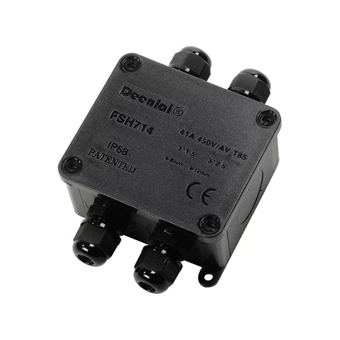 Hộp Nối Điện Chống Nước 2 3 4 5 6 Ngả Deenlai FSH714 Chống Nước, Ngoài Trời IP68 - Linh kiện đèn led Zalaa